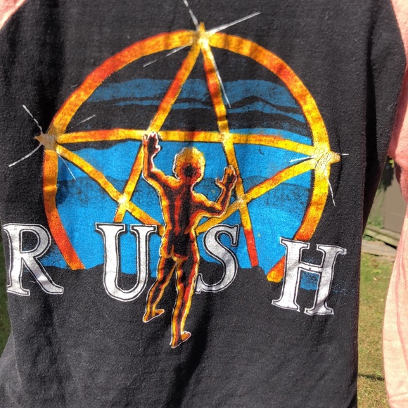 Rare vintage Rush Moving Picture concert tee black and pink - Picture 4 of 6